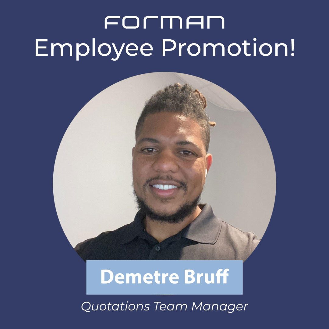 Demetre Bruff Promoted to Quotations Team Manager